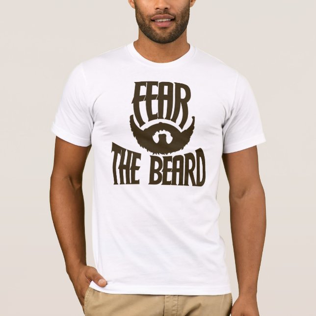 T-shirt Craindre la barbe Drôle hommes (Devant)