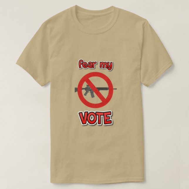 T-shirt craindre mon vote (Design devant)