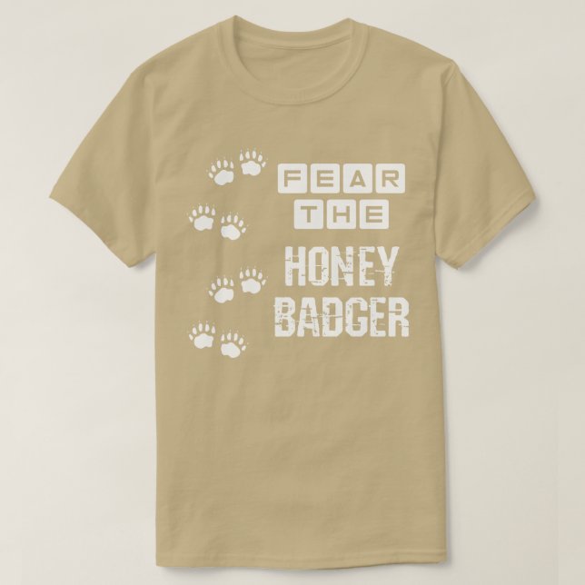 T-shirt Crains le blaireau de miel (Design devant)