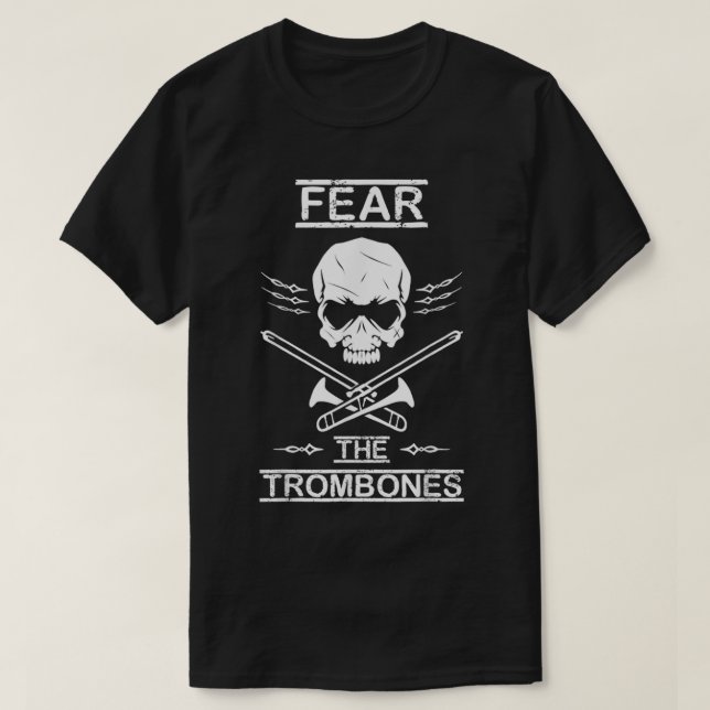 T-shirt Crains Trombones Shirt Marching Band Cadeau (Design devant)