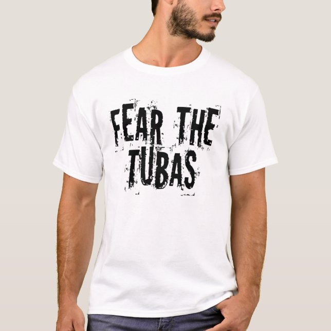 T-shirt Crainte drôle les tubas (Devant)