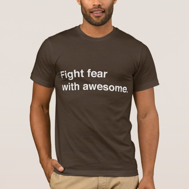 T-shirt Crainte w/Awesome T de combat (Devant)
