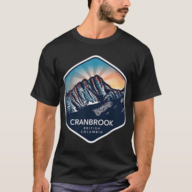 T-shirt Cranbrook, Colombie-Britannique, Canada (Devant)