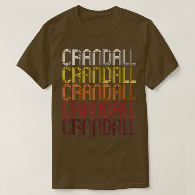 T-shirt Crandall, TX Style Vintage Texas (Design devant)