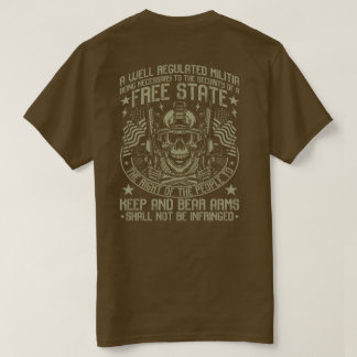T-shirt crâne 2e amendement