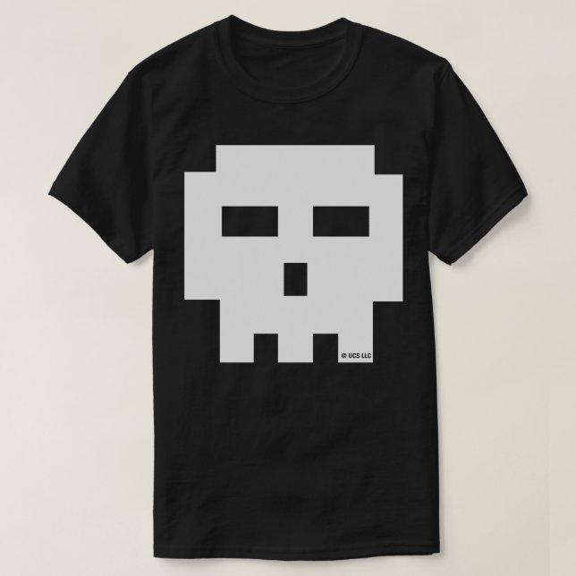 T-shirt Crâne 8bits de pèlerin (Design devant)