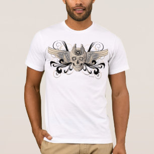 T-shirt Crâne à ailes d'or - 4