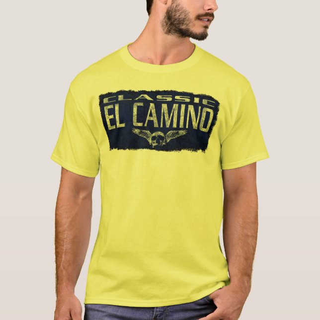 T-shirt Crâne à ailes par classique bleu d'EL Camino de (Devant)