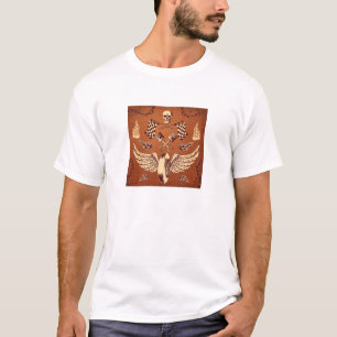 T-shirt Crâne à ailes rustiques Courses Spirit Tee