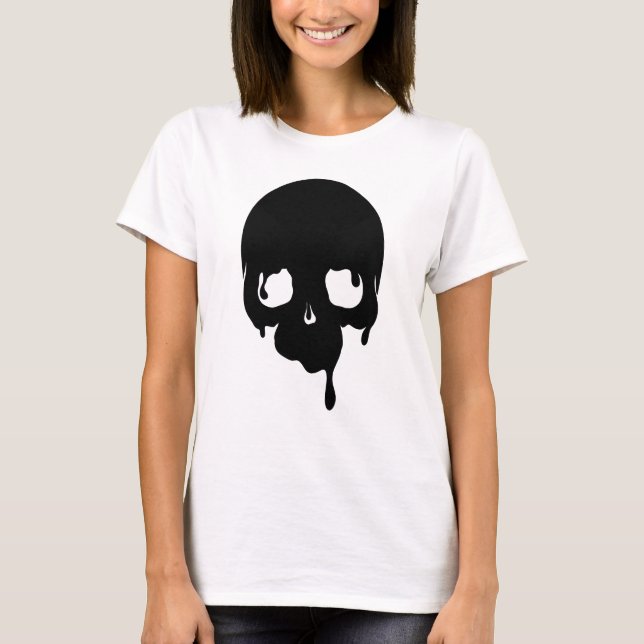 T-shirt Crâne à goutte personnalisable (Devant)