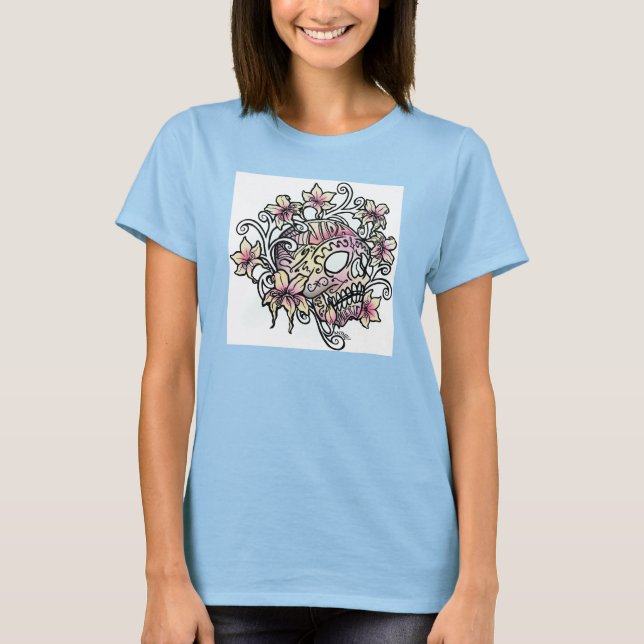 T-shirt Crâne à sucre avec vignes (Devant)