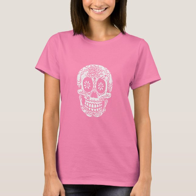 T-shirt Crâne à sucre blanc (Devant)