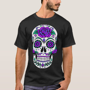 T-shirt Crâne à sucre Rose pourpre