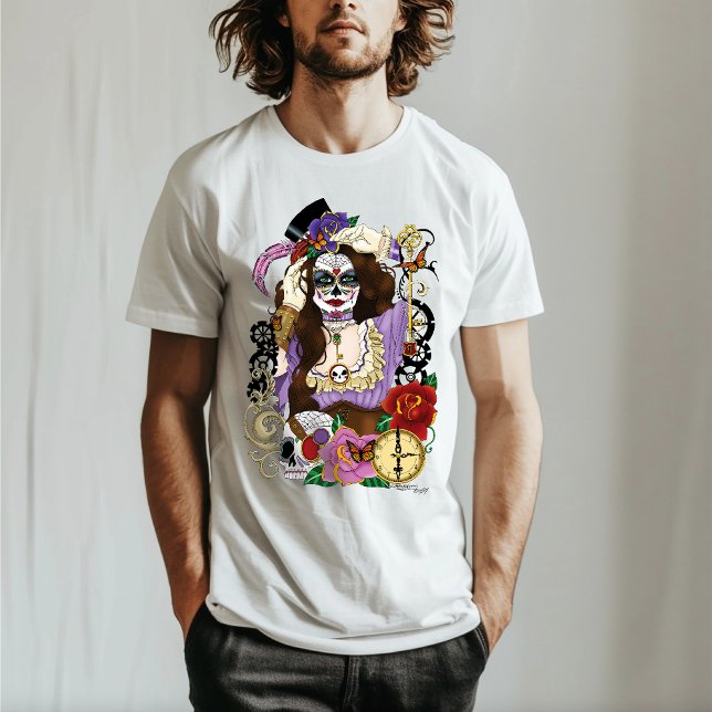 T-shirt Crâne à sucre Steampunk (Créateur téléchargé)