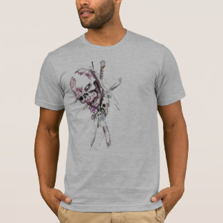 T-shirt Crâne accrochant de décomposition