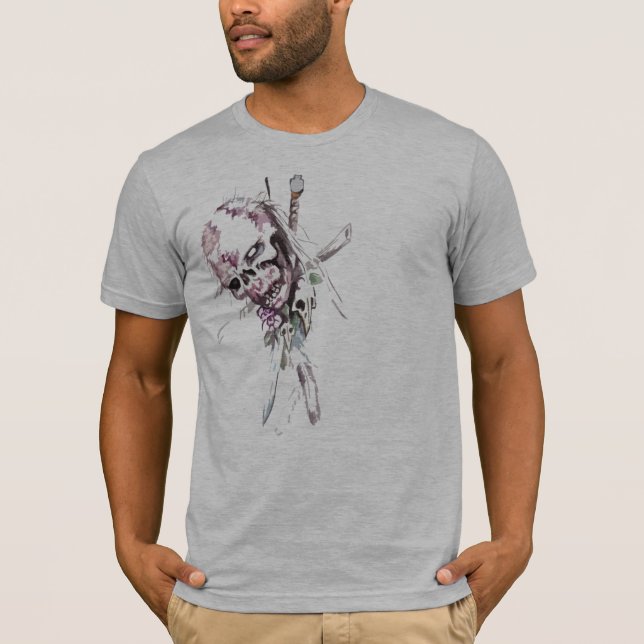 T-shirt Crâne accrochant de décomposition (Devant)