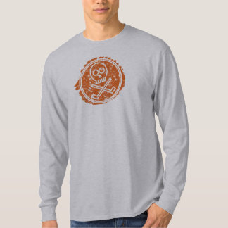 T-shirt Crâne affligé par hockey de poubelle de péché