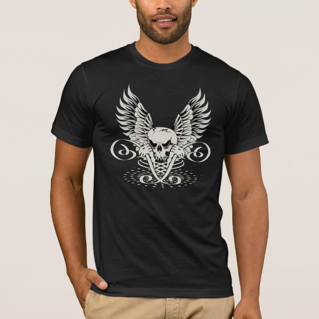 T-shirt Crâne ailé (Devant)