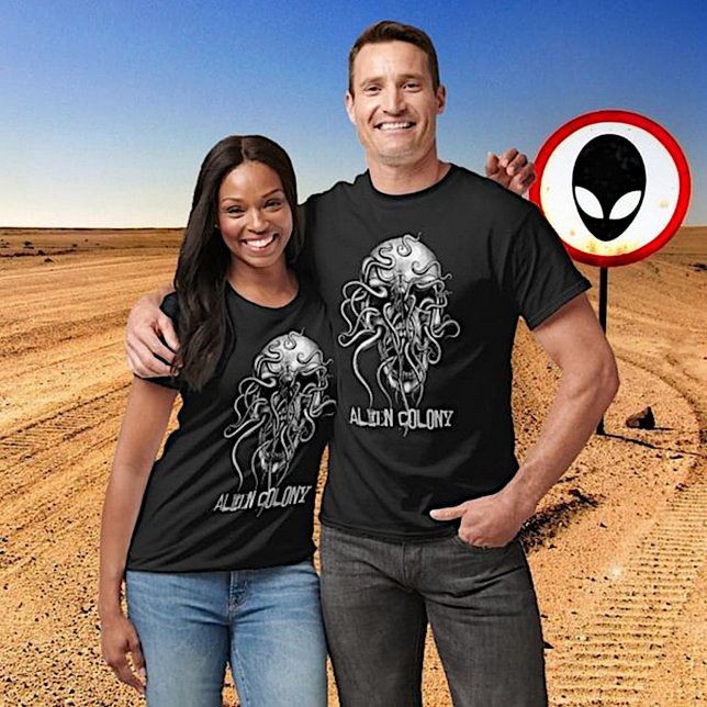 T-shirt Crâne Alien (Créateur téléchargé)