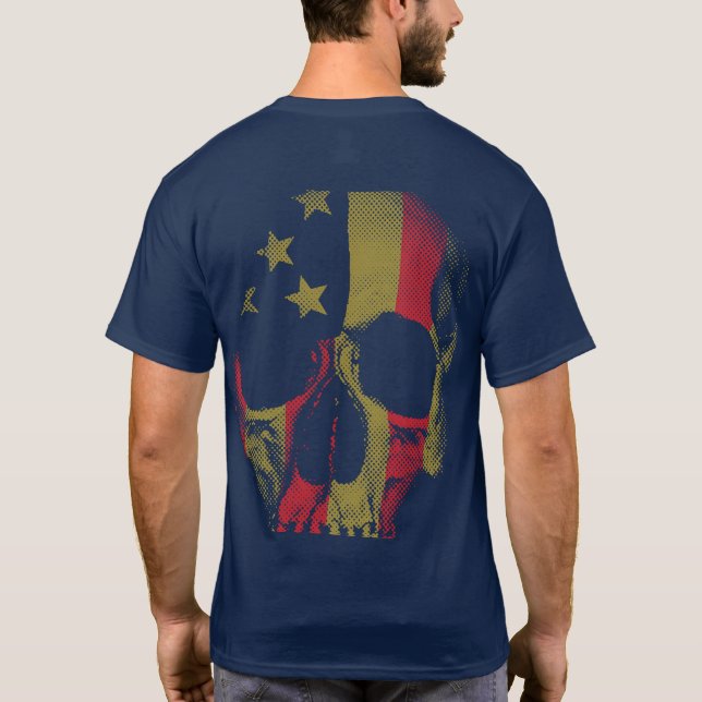 T-shirt crâne américain (Dos)
