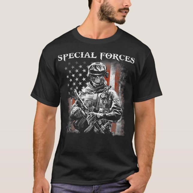 T-shirt Crâne armée des forces spéciales (Devant)