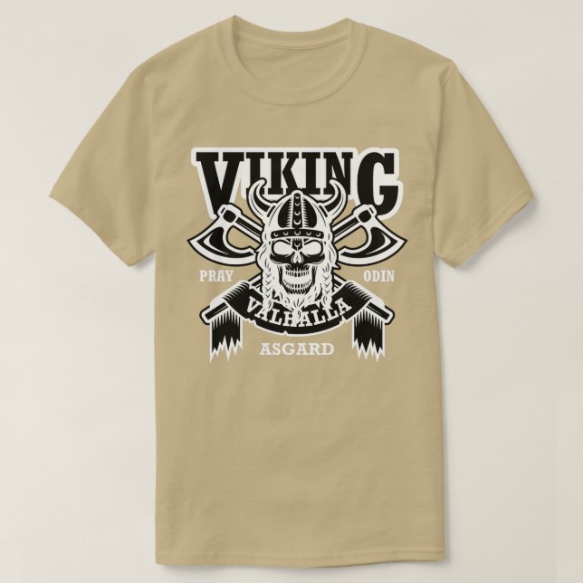 T-shirt Crâne Asgard viking (Design devant)