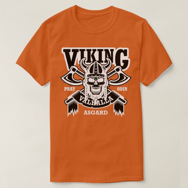T-shirt Crâne Asgard viking 2 (Design devant)