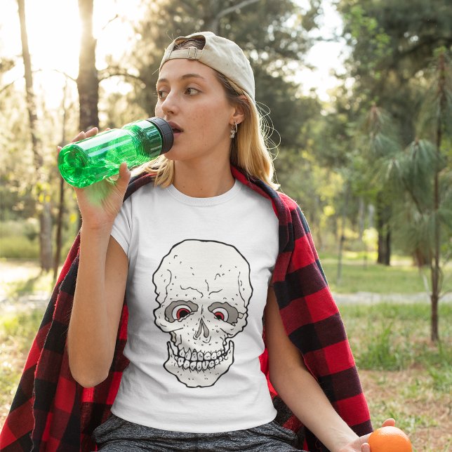 T-shirt crâne aux yeux rouges (Créateur téléchargé)
