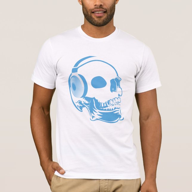 T-shirt Crâne avec casque (Devant)