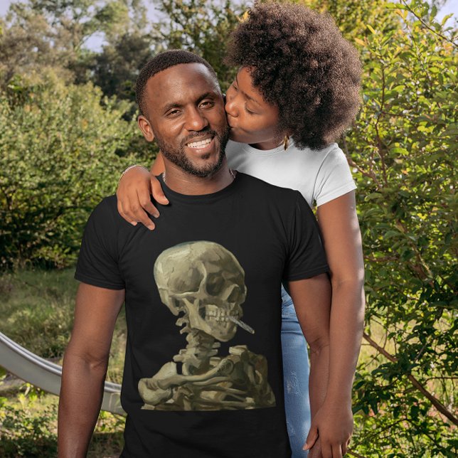 T-shirt Crâne avec cigarette allumée de Vincent van Gogh (Créateur téléchargé)