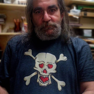 T-shirt crâne avec coeur