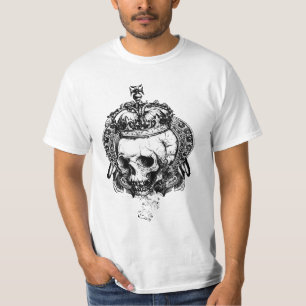 T-shirt Crâne avec la couronne