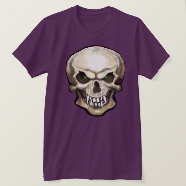 T-shirt Crâne avec les doigts (Design devant)