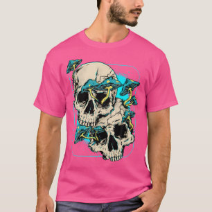 T-shirt Crâne champignon Chemise Goth Cottagecore Mushroom