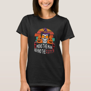 T-shirt Crâne Citrouille masculin avec lunettes de soleil