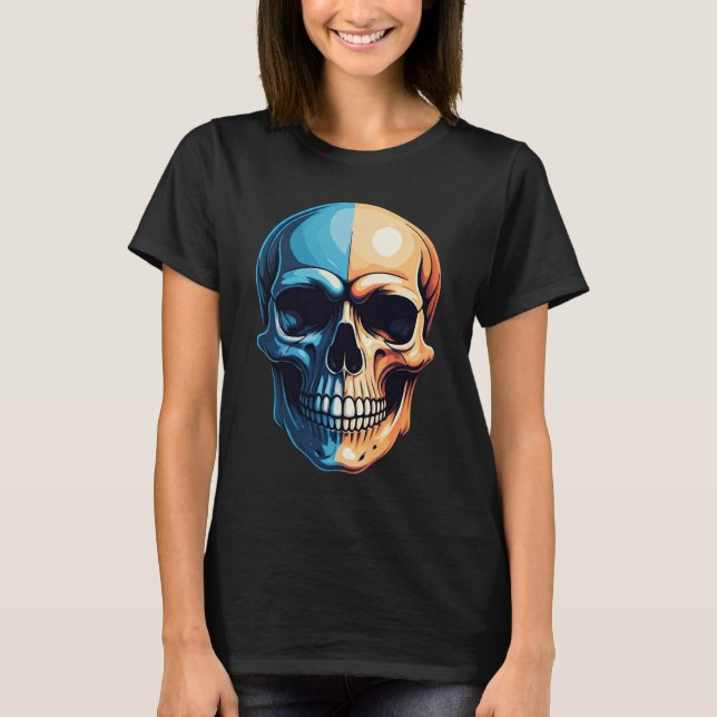 T-shirt Crâne coloré (Devant)