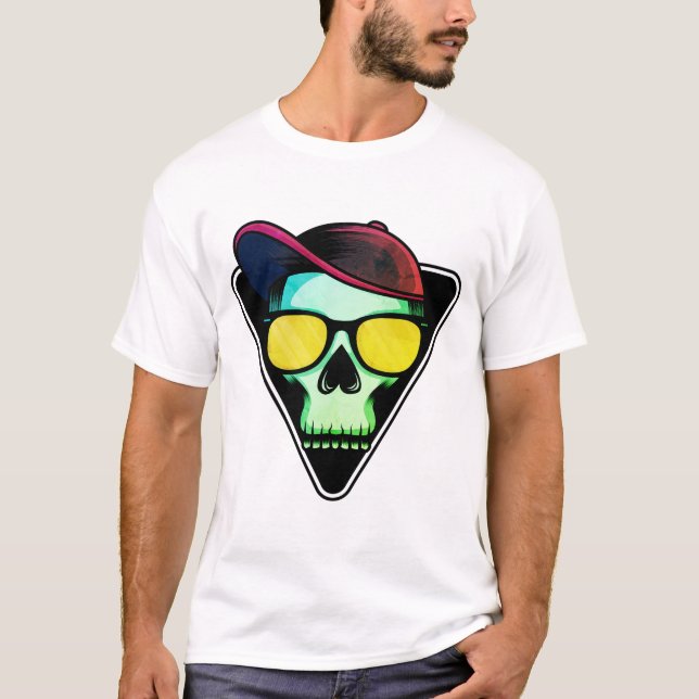 T-shirt Crâne, Cool, Os (Devant)