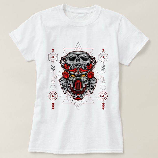T-shirt Crâne Cybernétique (Design devant)