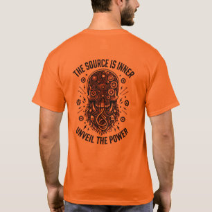 T-shirt Crâne Cyberpunk Technologie Connaissance Puissance