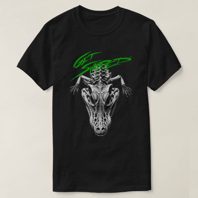 T-shirt Crâne d'alligator submergé 1 (Design devant)