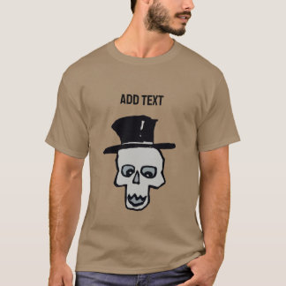 T-shirt Crâne dans le chapeau supérieur
