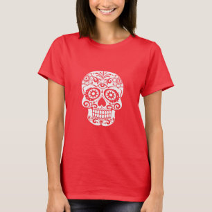 T-shirt Crâne d'art orné