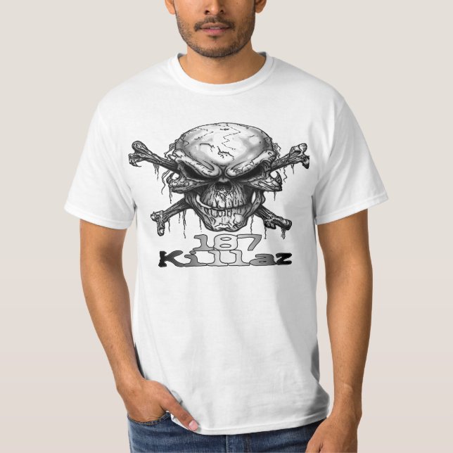 T-shirt Crâne de 187 Killaz (Devant)