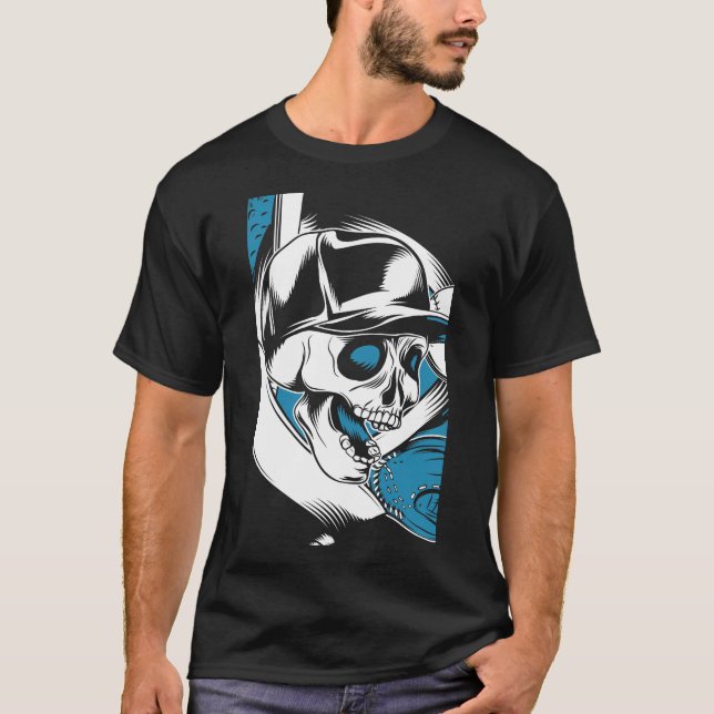 T-shirt Crâne de baseball (Devant)