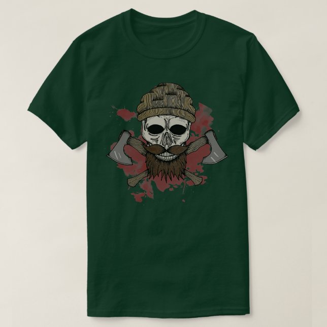 T-shirt Crâne de bois (Design devant)
