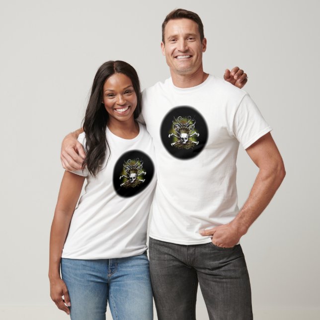 T-shirt Crâne de calmar roi noir (Unisexe)