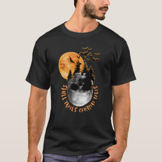 T-shirt crâne de camping Halloween