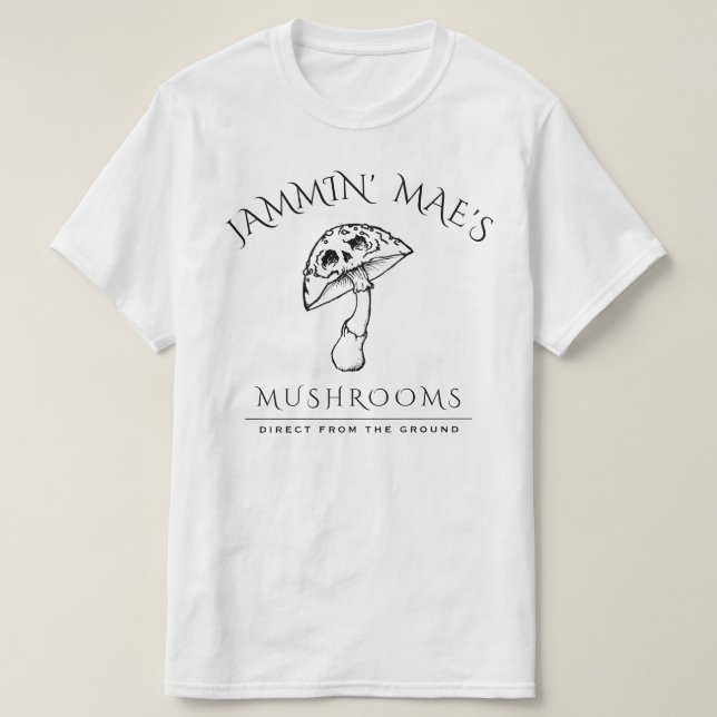 T-shirt crâne de champignon (Design devant)