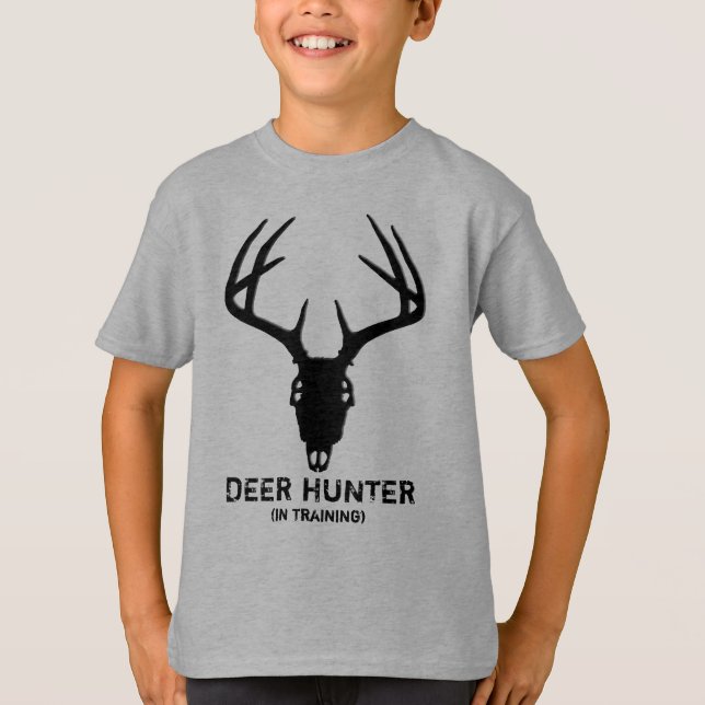 T-shirt Crâne de chasse de cerfs communs avec des (Devant)