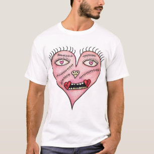 T-shirt Crâne de cœur cousu